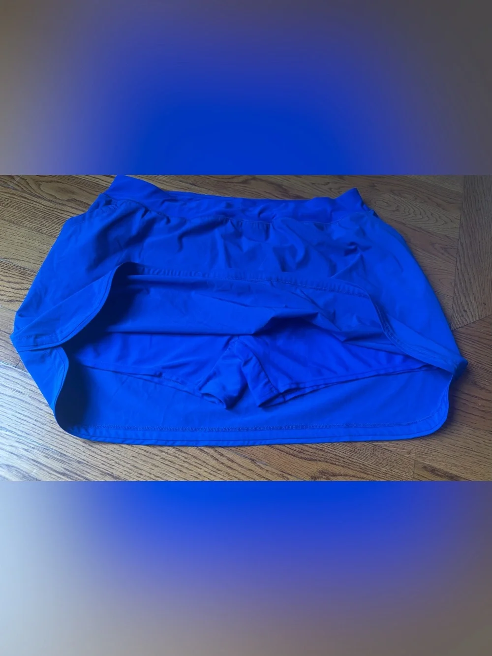 Lands’ End Swim Skirt Skirtini Bottom Women’s 20W Blue Built-In Shorts